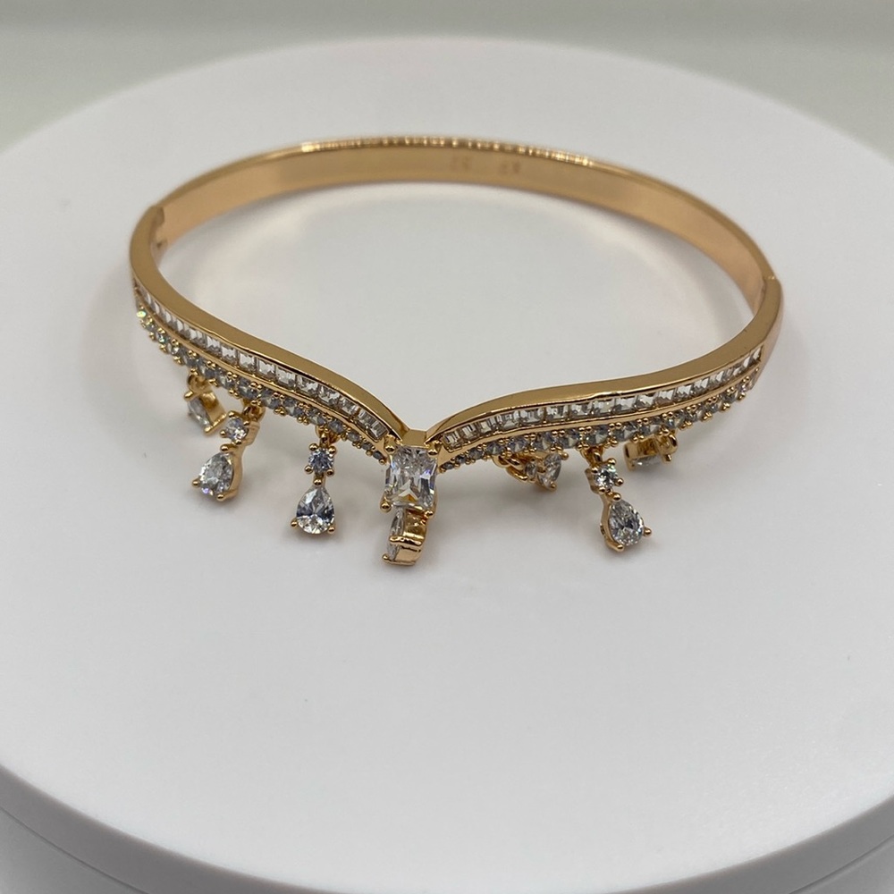 18K Gold Plated Zircon Bangle